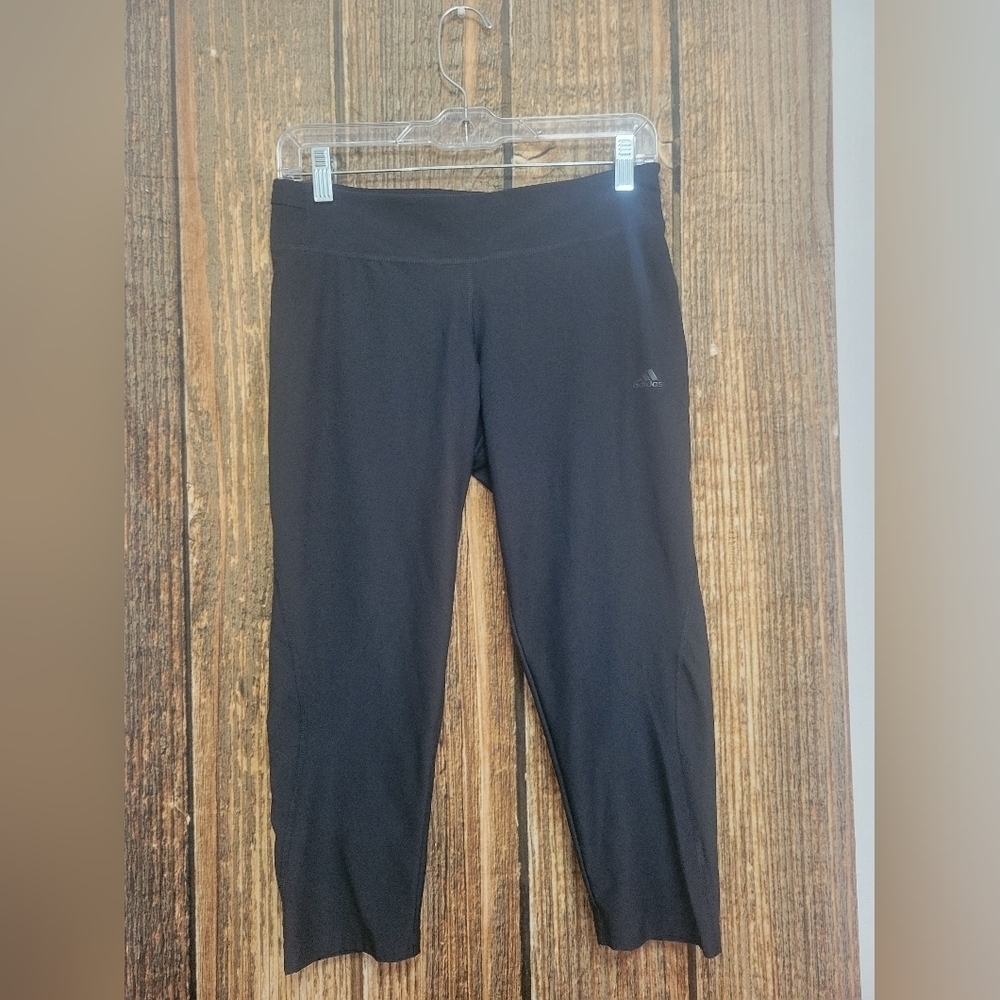 Adidas Black Athletic Capris